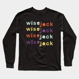 wisejack stacked furry Long Sleeve T-Shirt